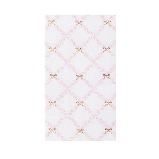 Pink Trellis Guest Towels