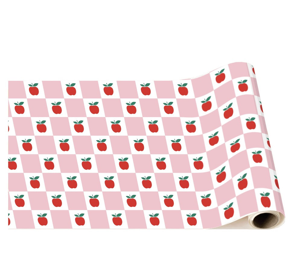 Apple & Pink Checker Table Runner