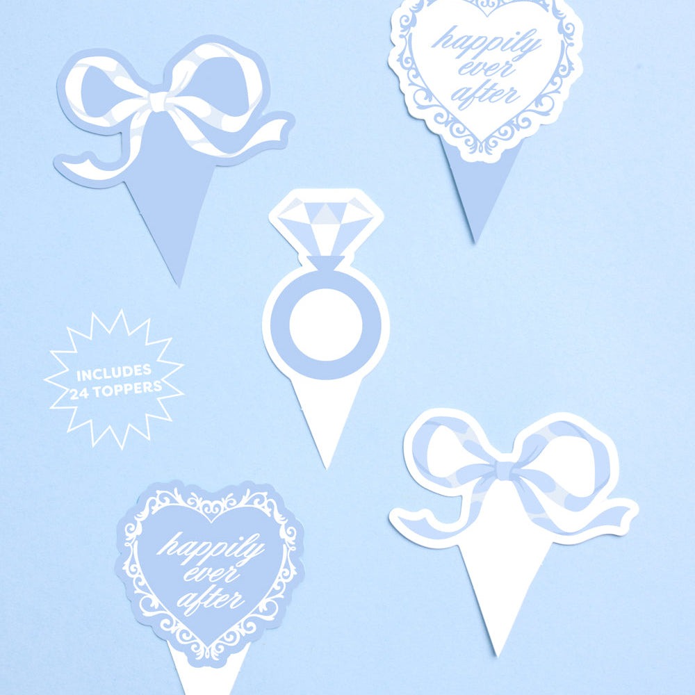 Happily Ever After Cupcake Toppers