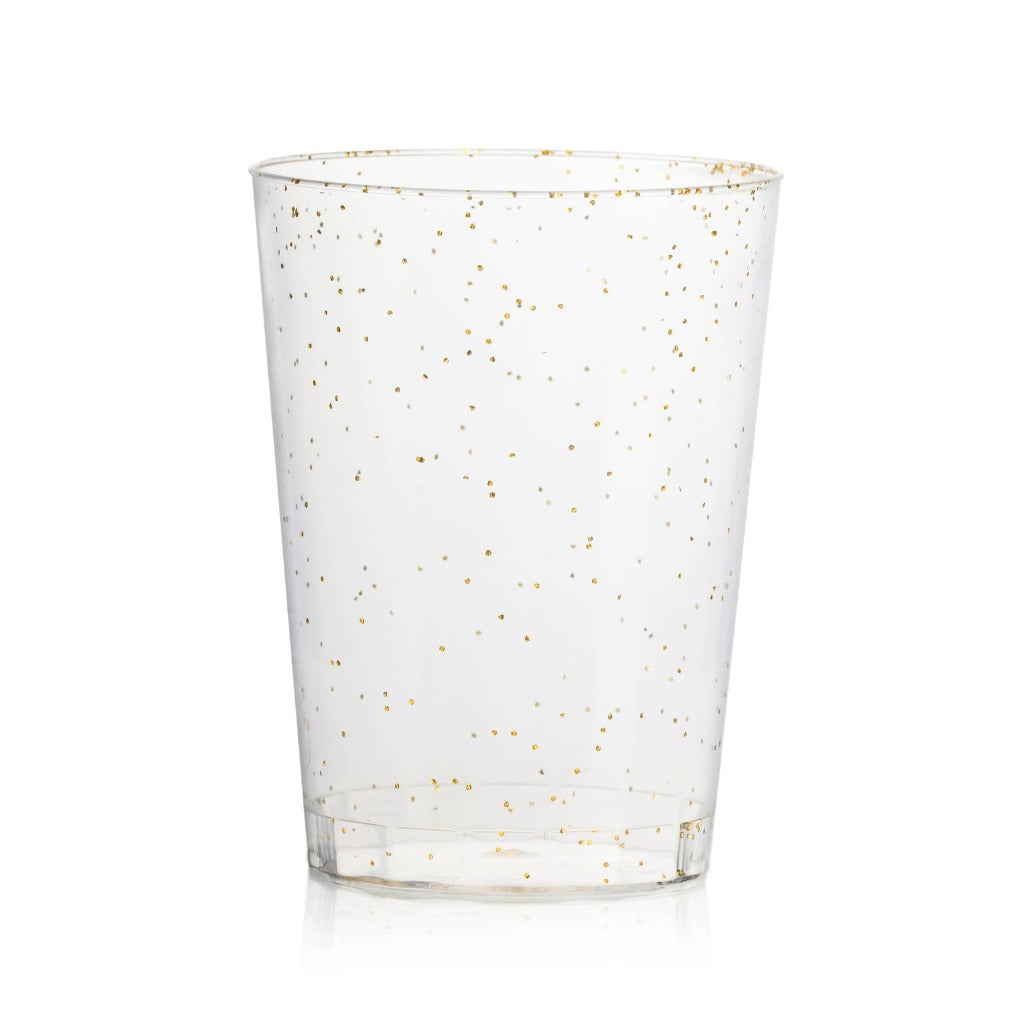 Gold Sparkle Reusable Tumblers