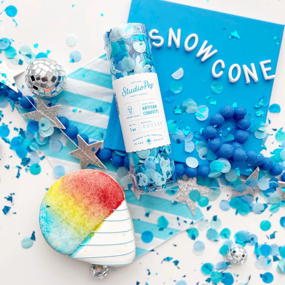 Blue Snow Cone Artisan Confetti