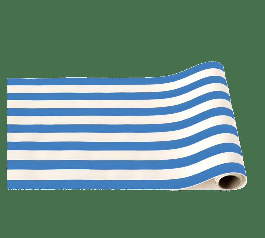 Palisades Blue Signature Cabana Stripe Table Runner