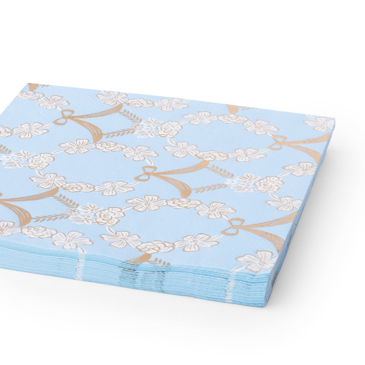 Pale Blue Rococo Dinner Napkins