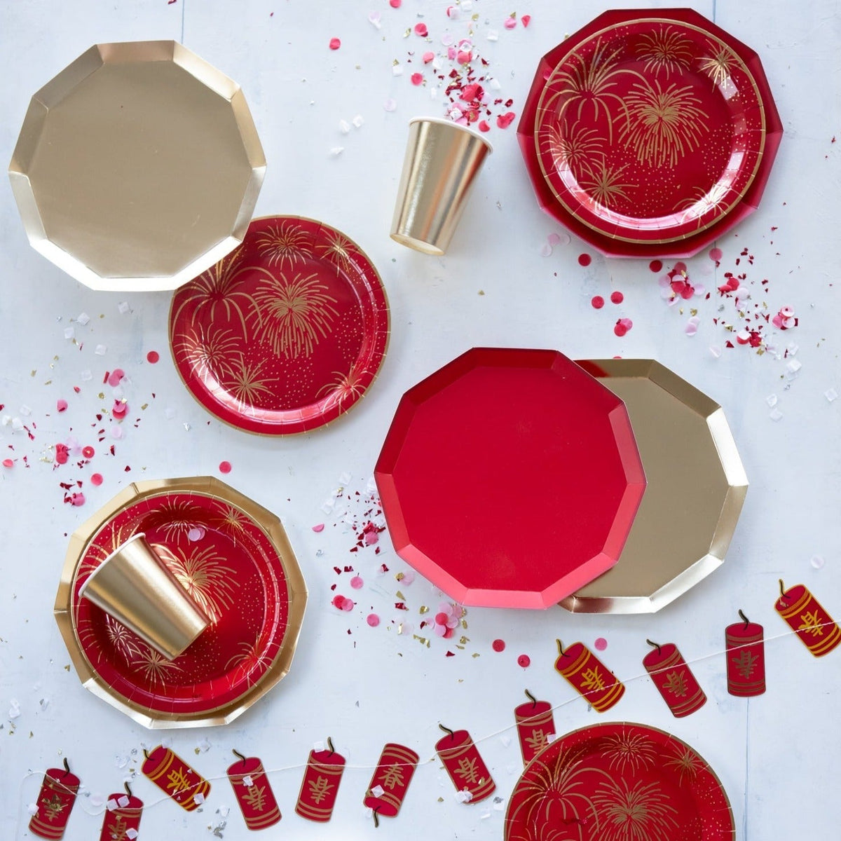 Cherry Red Signature Large Plates