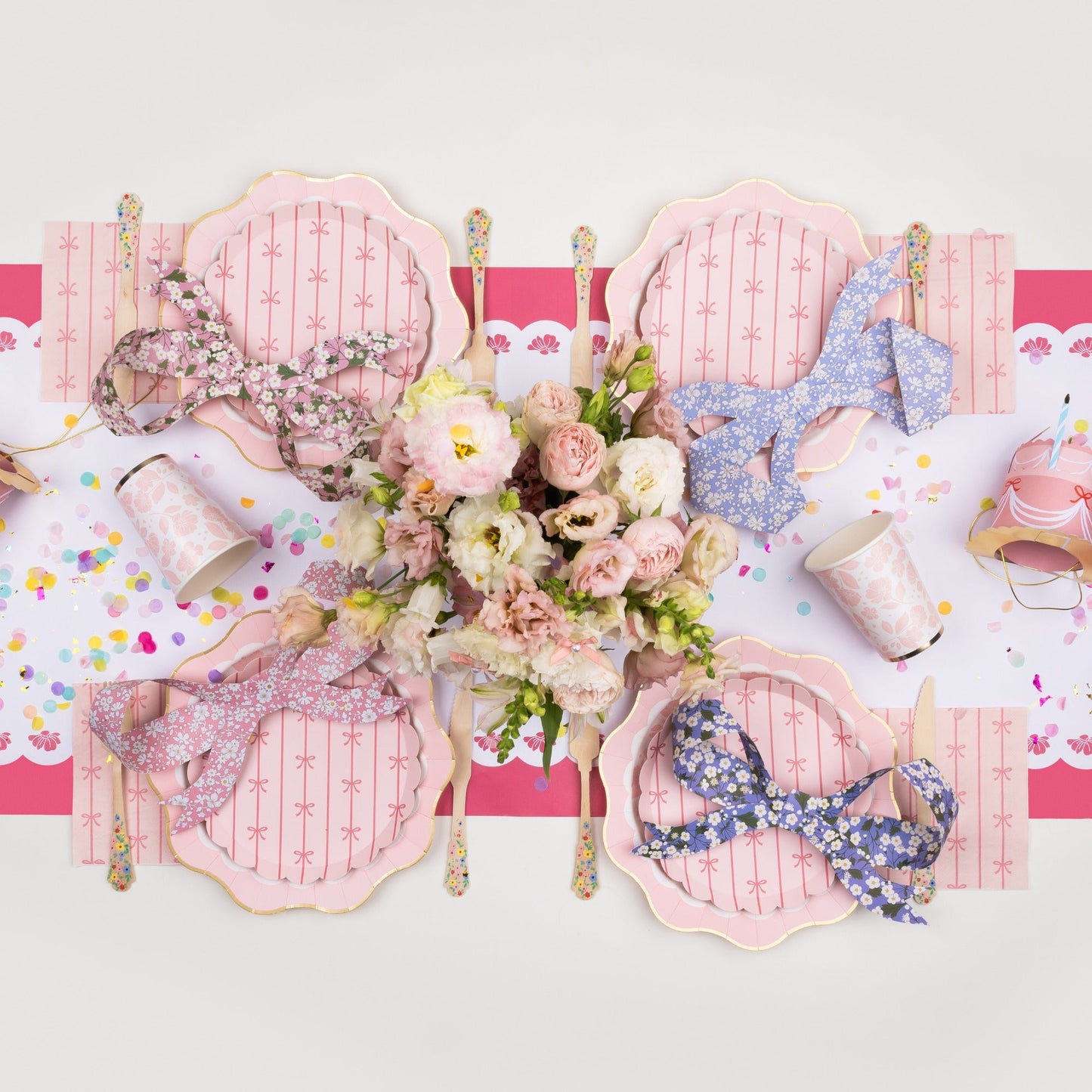 Petal Pink Signature Bow Large Napkins