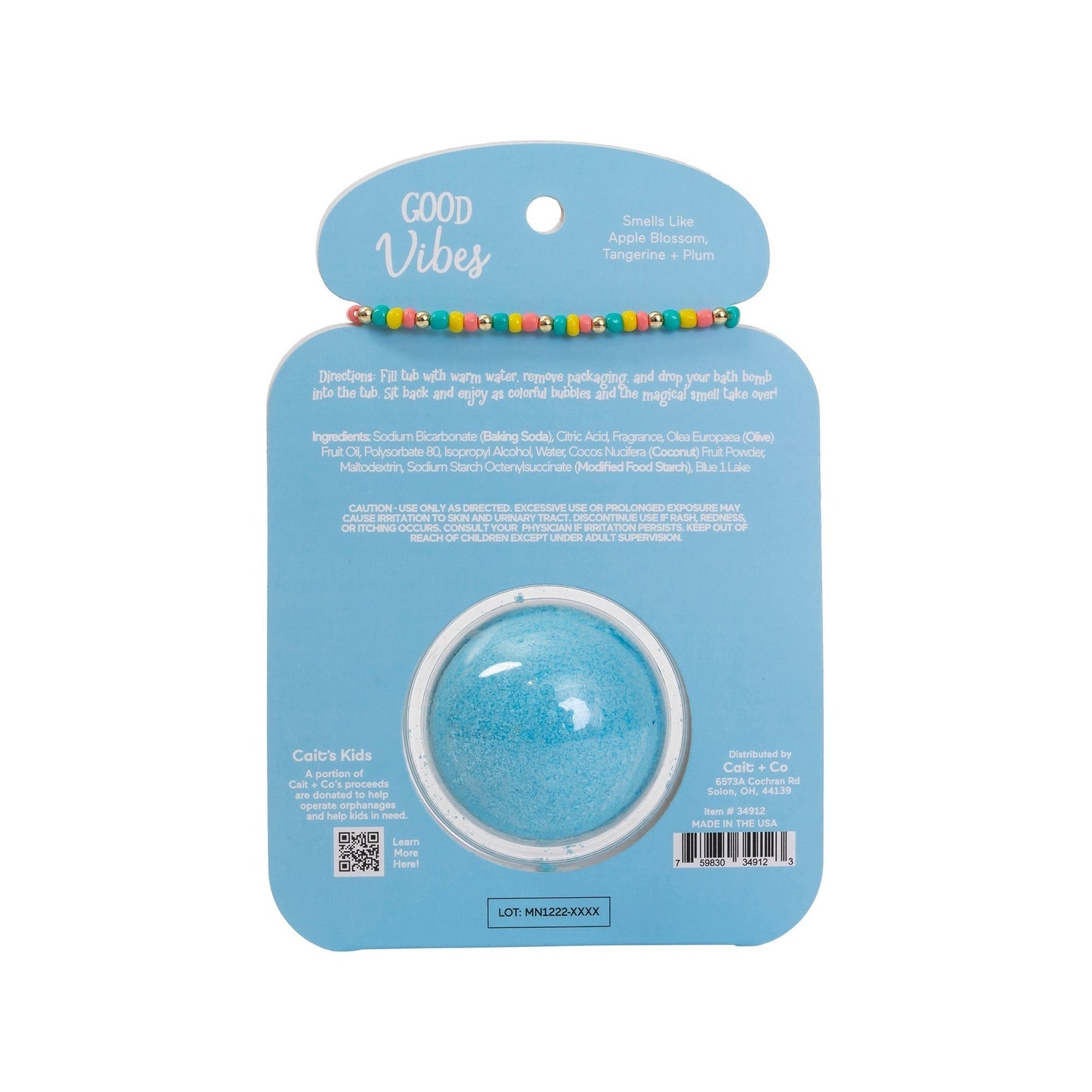 Good Vibes Friendship Bracelet Bath Bomb