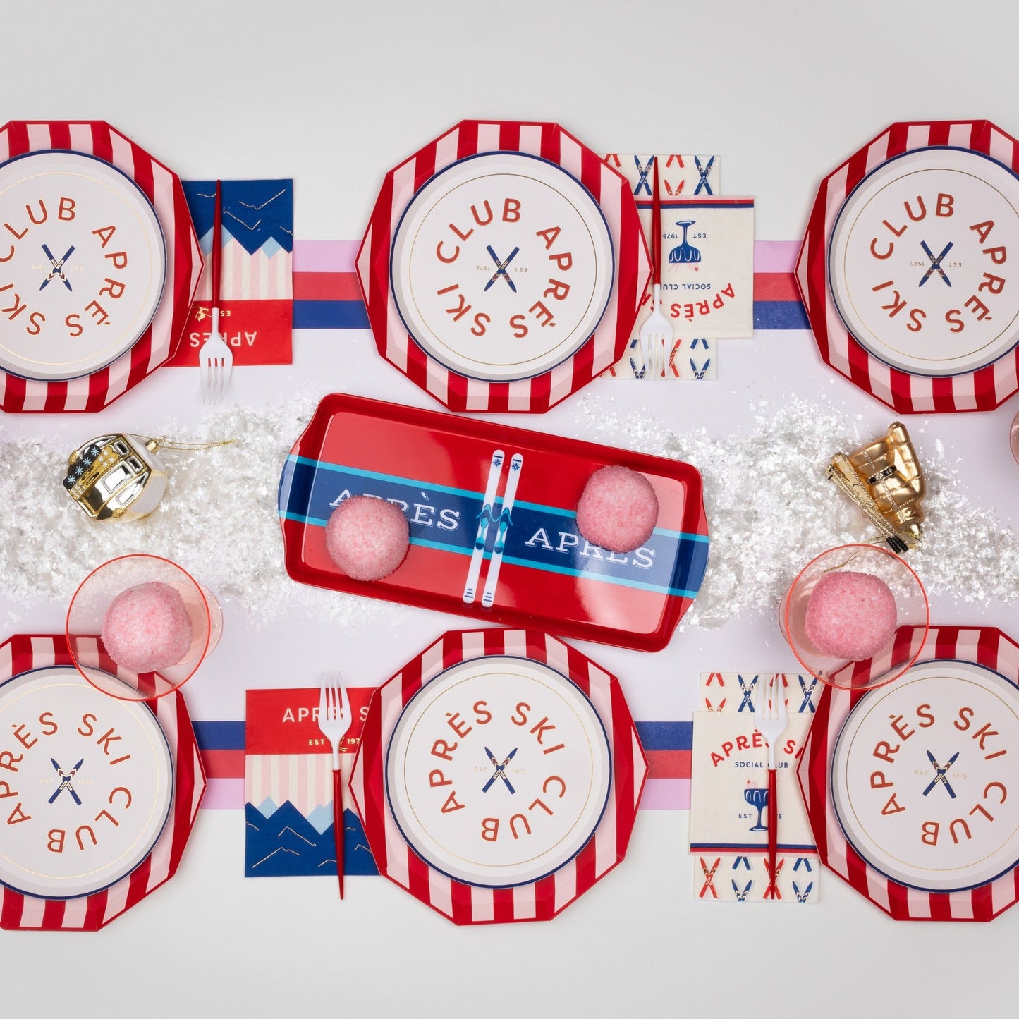 Pink & Red Signature Cabana Stripe Plates
