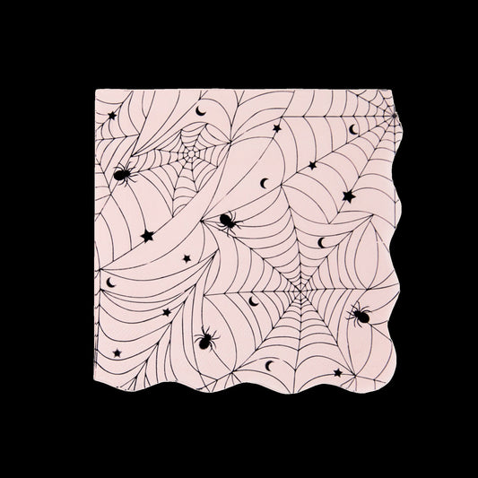 Pink Spider Web Large Napkins