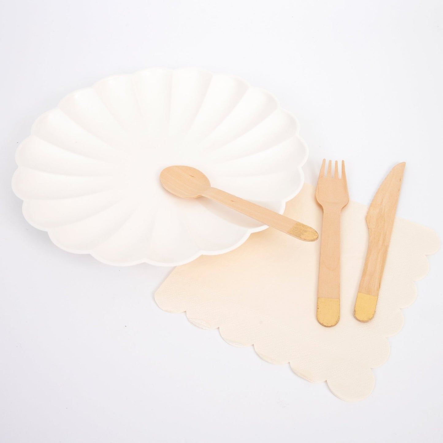 Gold Wooden Cutlery