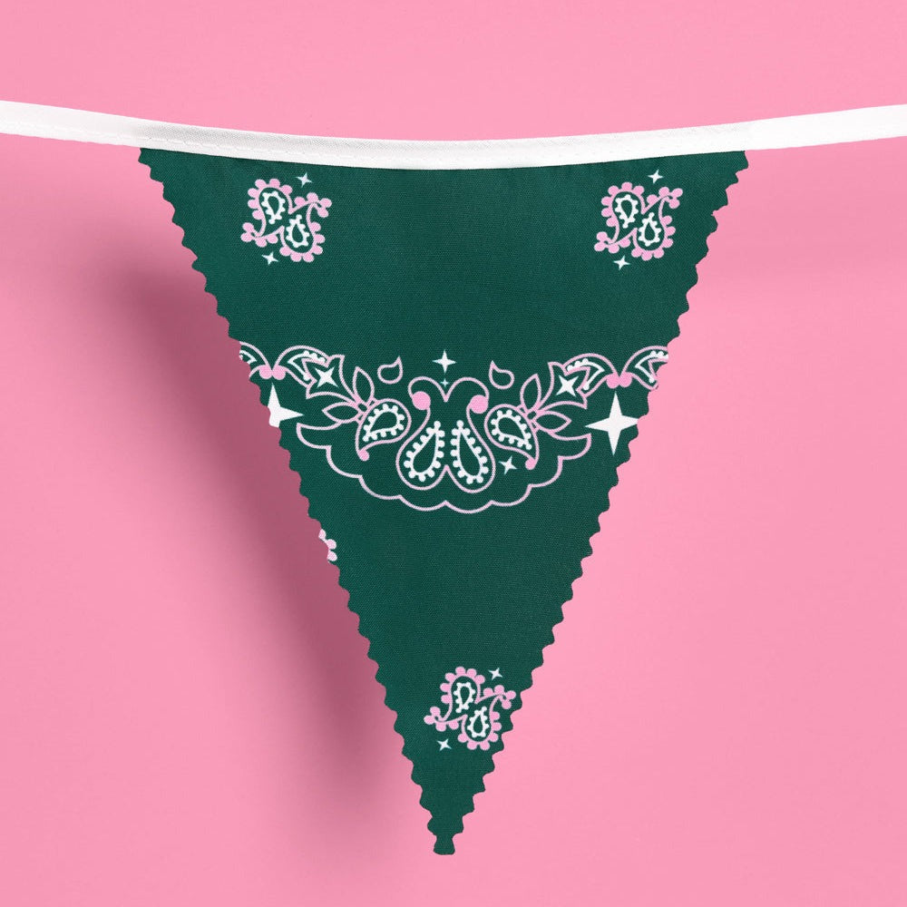 Gingham Camp Bunting Banner