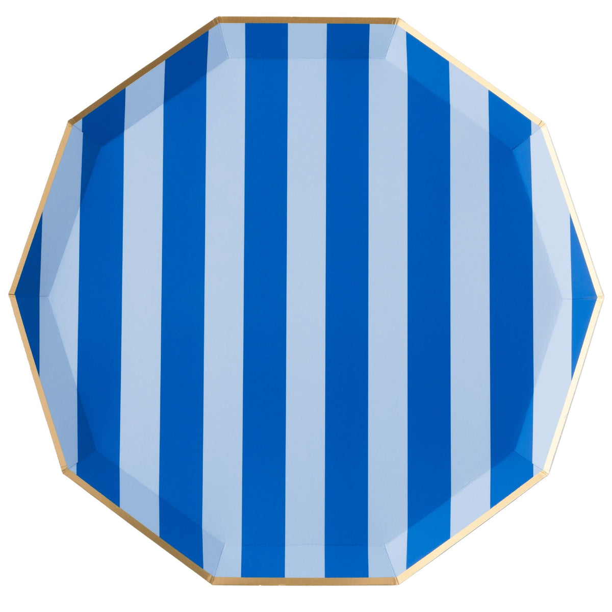 Light & Dark Blue Signature Cabana Stripe Large Plates