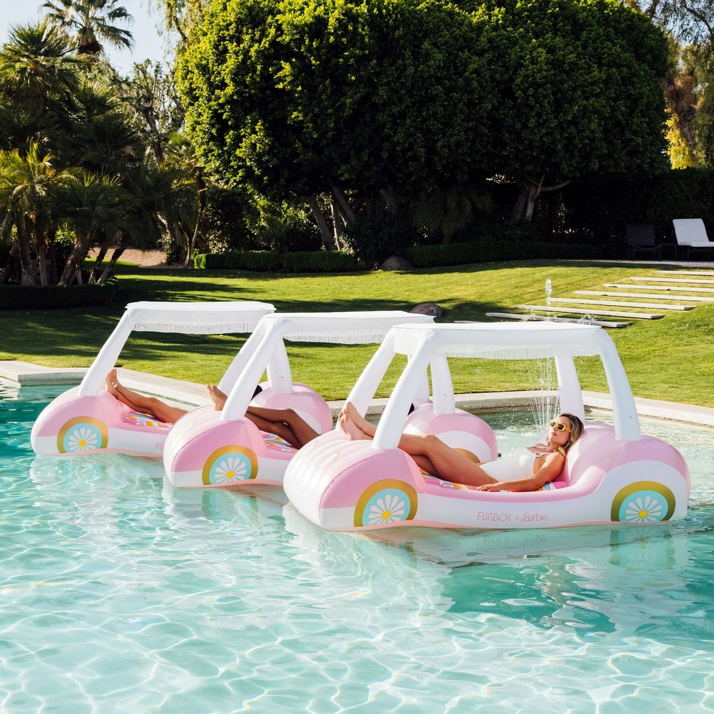 Funboy X Malibu BarbieTM Golf Cart Pool Float