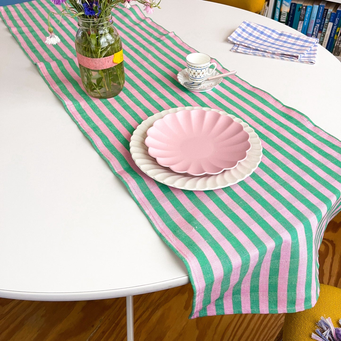 Flora Stripe Table Runner