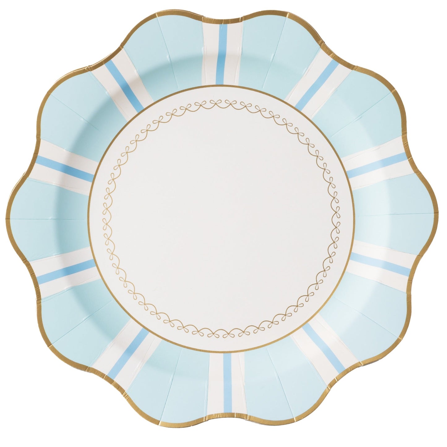 Fresh Mint Regency Stripe Dinner Plates