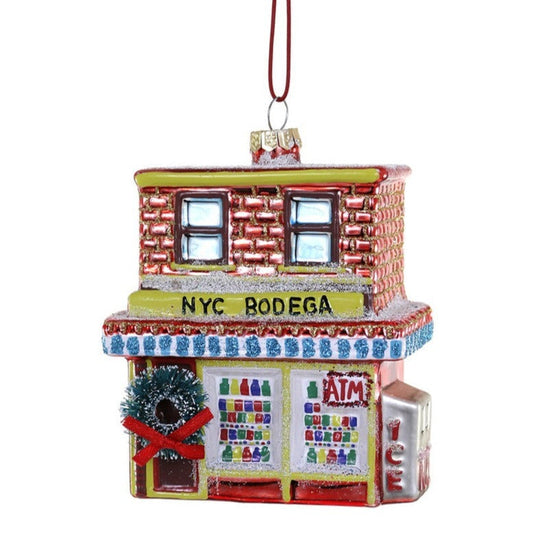 NYC Bodega Glass Ornament by Cody Foster