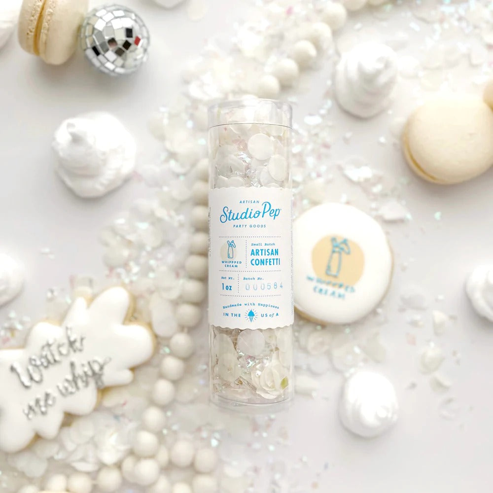 White Whipped Cream Artisan Confetti