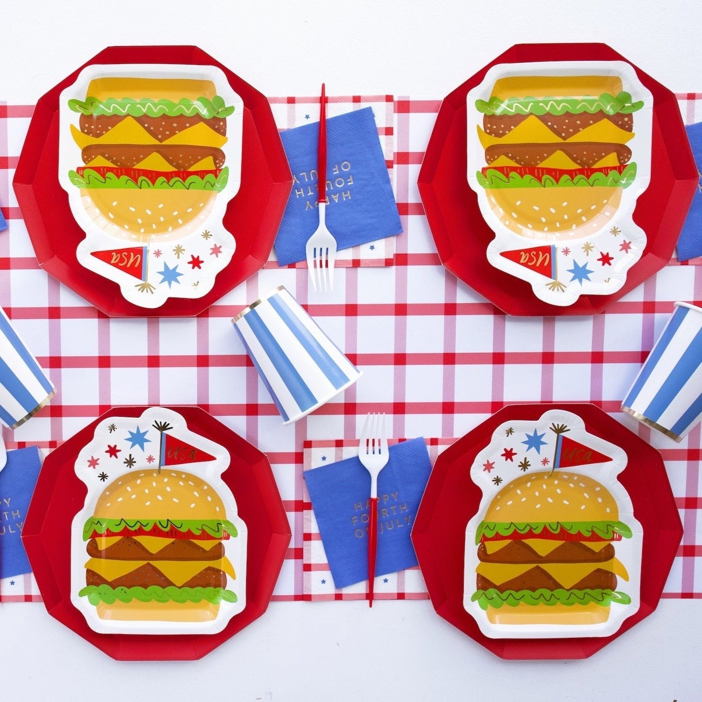 Burger Shaped Plates