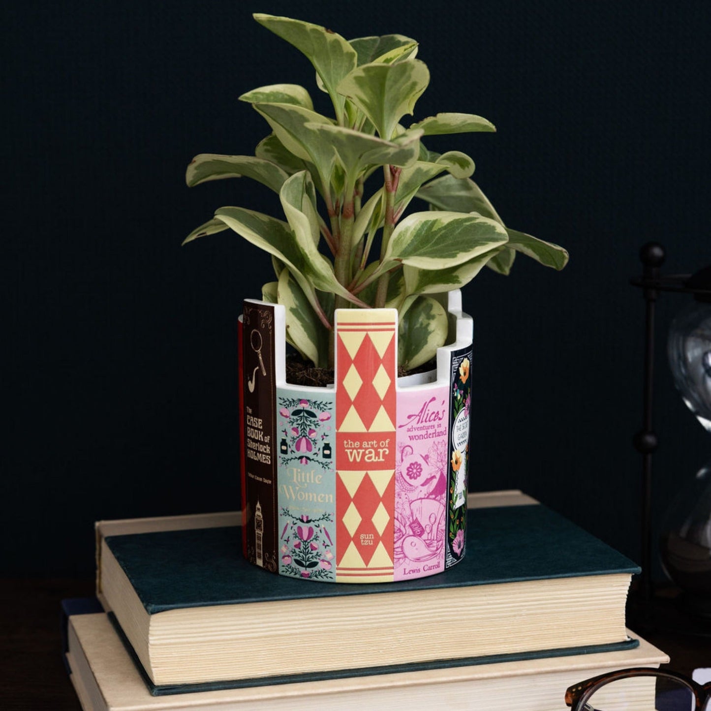 Stack of Classics Ceramic Desk Pot