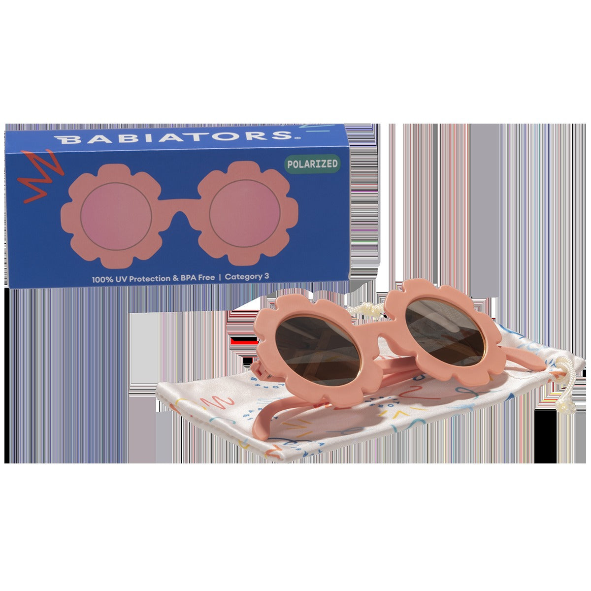 Kids Pink Flower Sunglasses