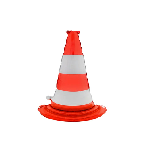 Red Traffic Cone Foil Balloon