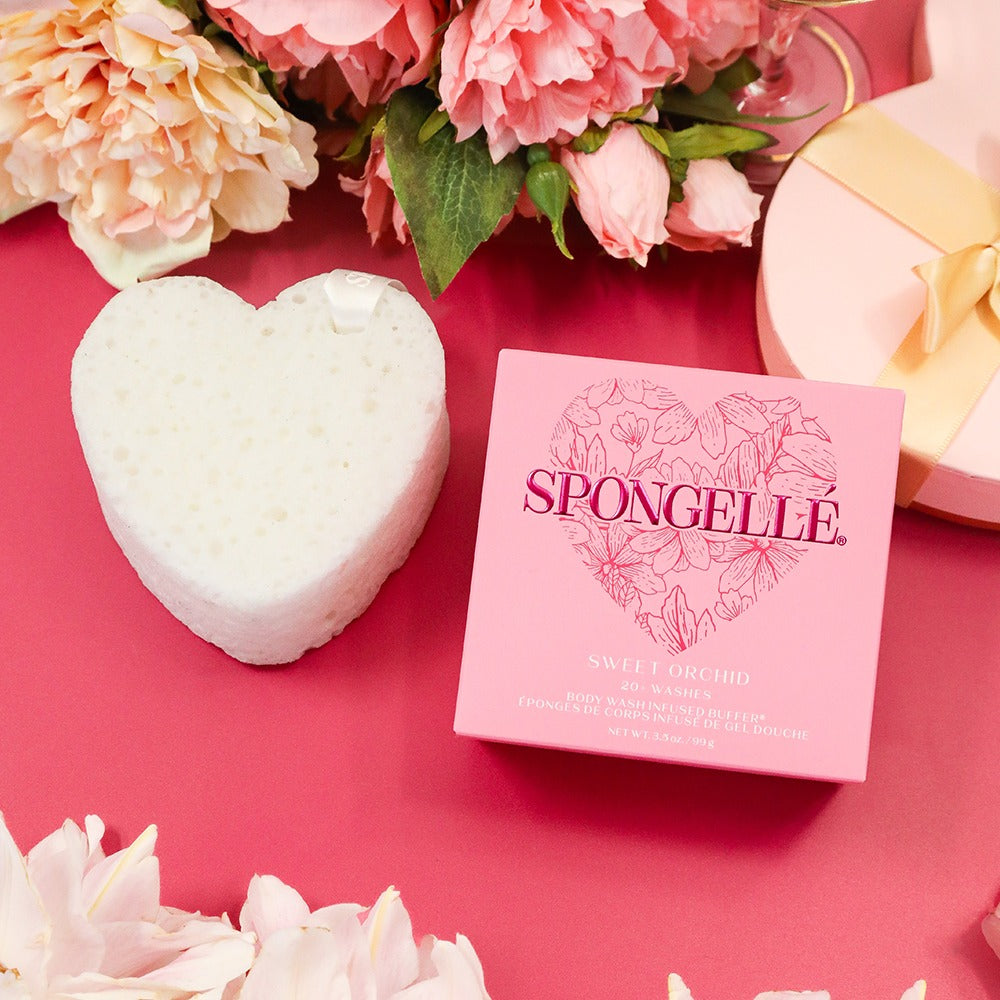 Sweet Orchid Heart Buffer Sponge