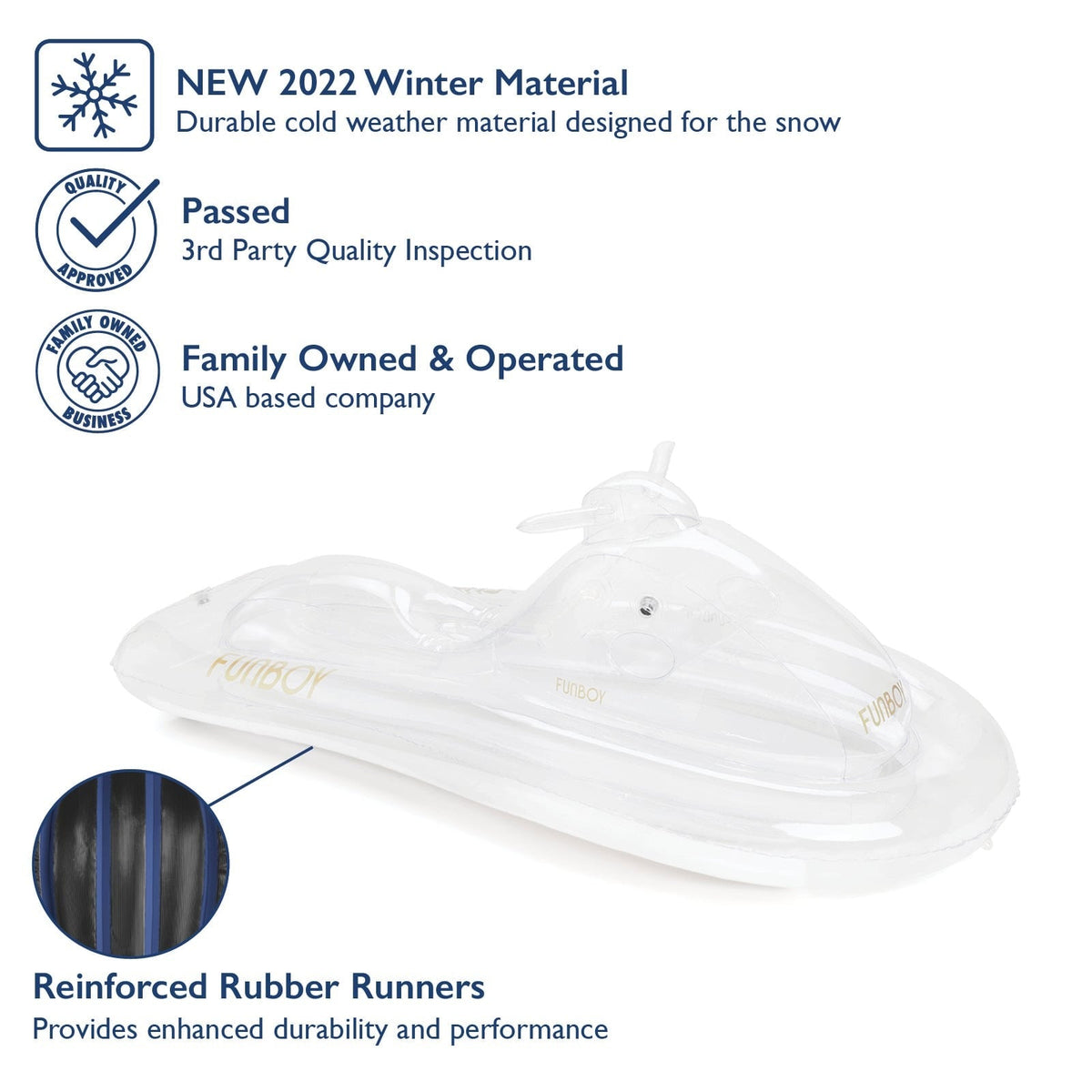 Super ClearTM Snowmobile Sled