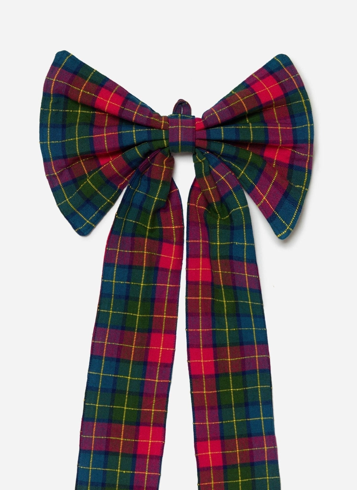 Holly Plaid Fabric Bow