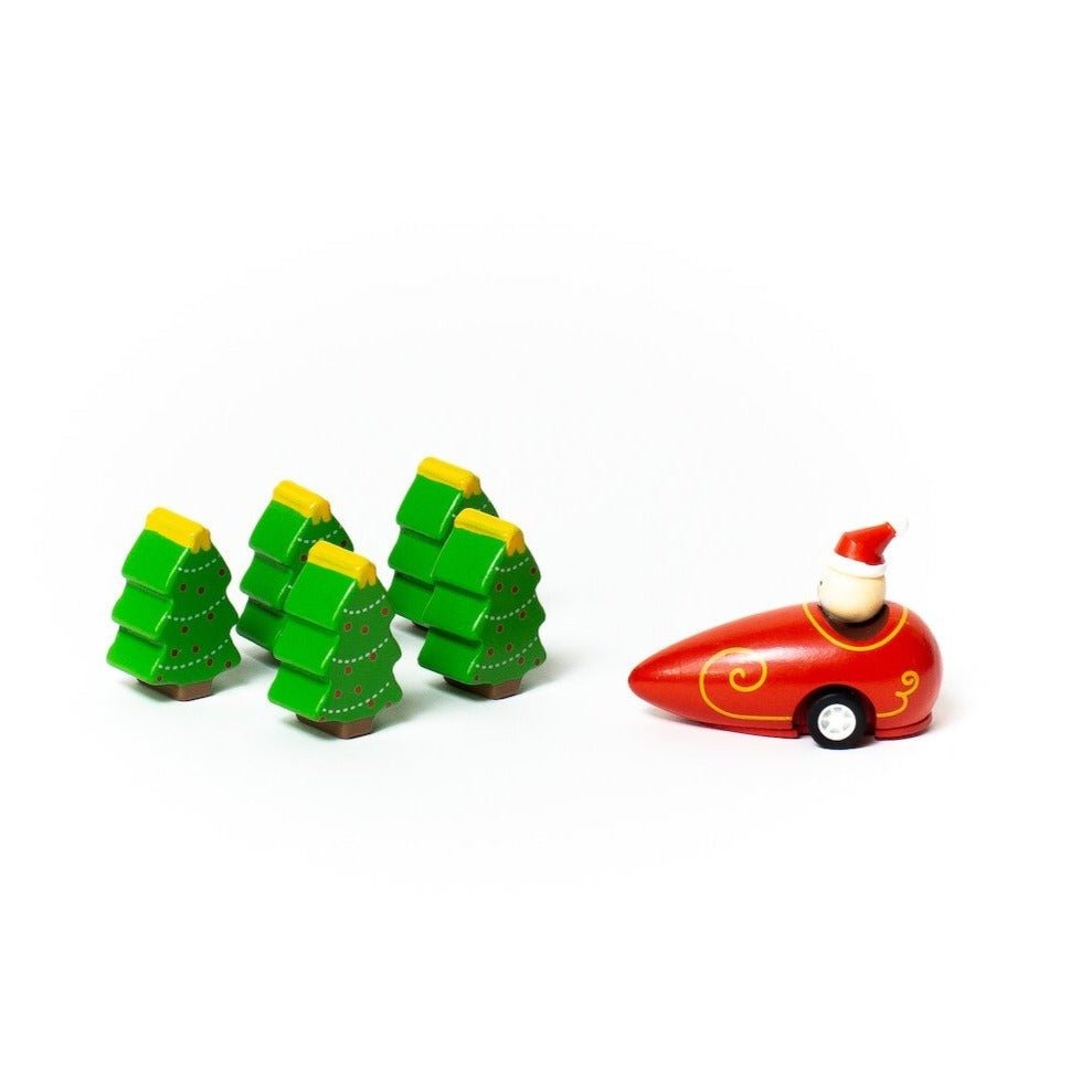 Santa & Christmas Tree Bowling Game
