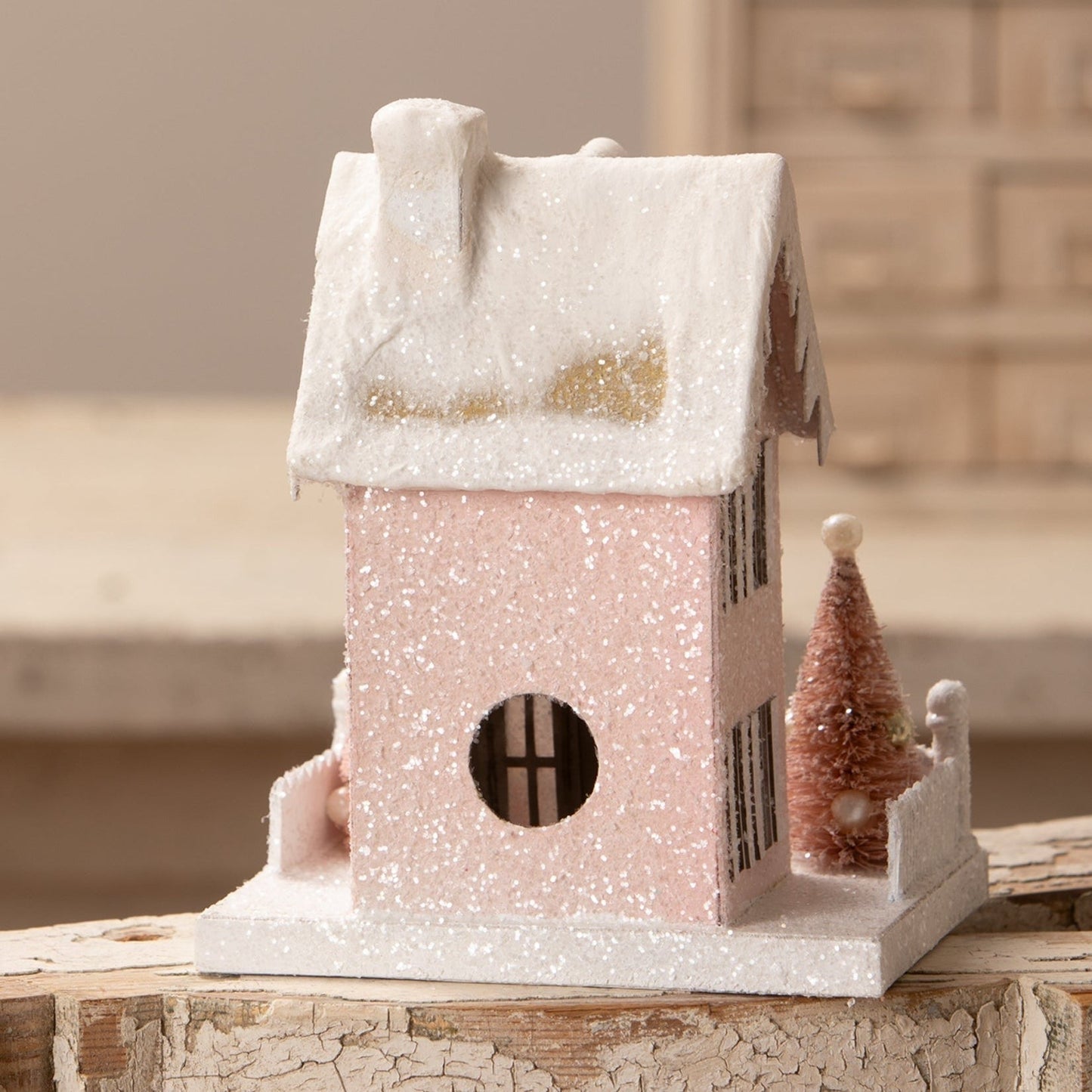 Bethany Lowe Pretty in Pink Cottage