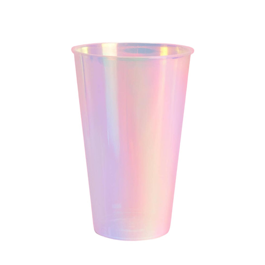 Iridescent Plastic Party Cups, 16 oz (Set of 16)