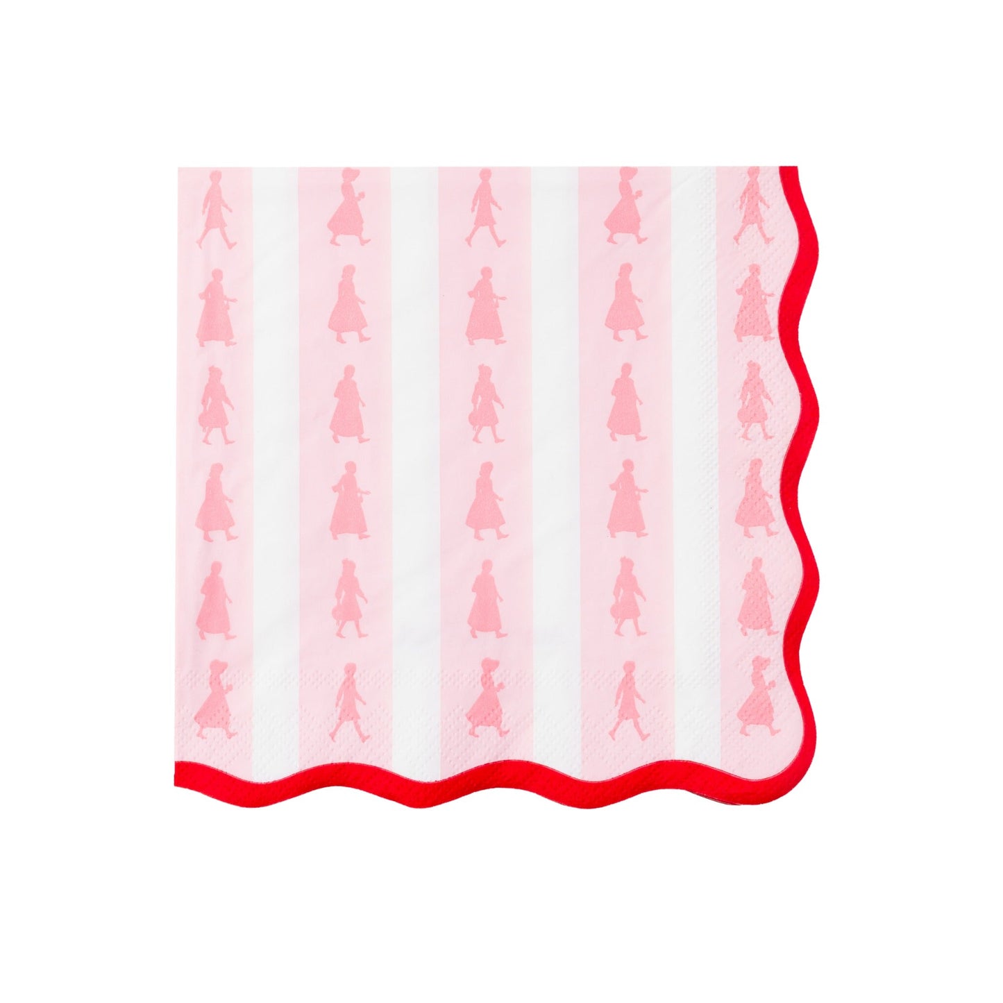 American Girl® X Bonjour Fete Pink Stripe Large Napkins