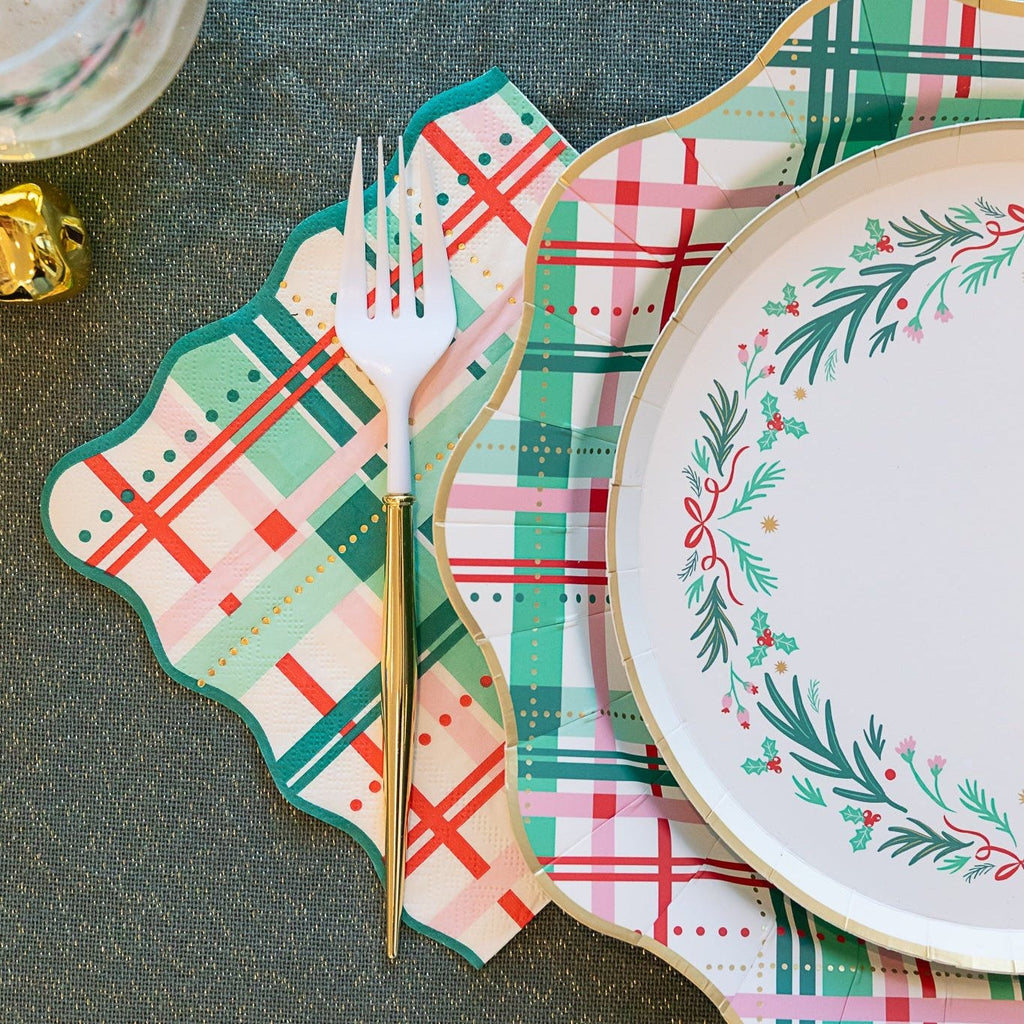 Christmas Plaid Large Napkins