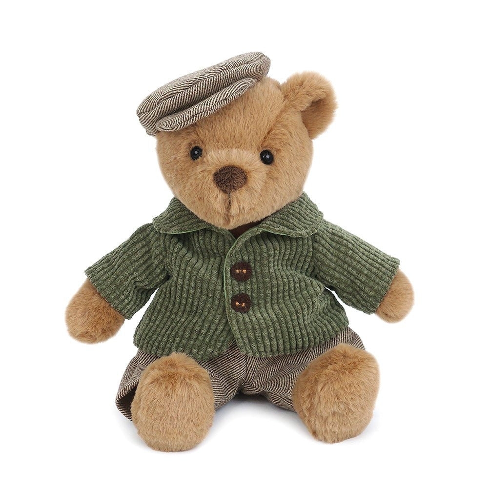 Bernard Bear Plush Toy in Corduroy Jacket by Mon Ami