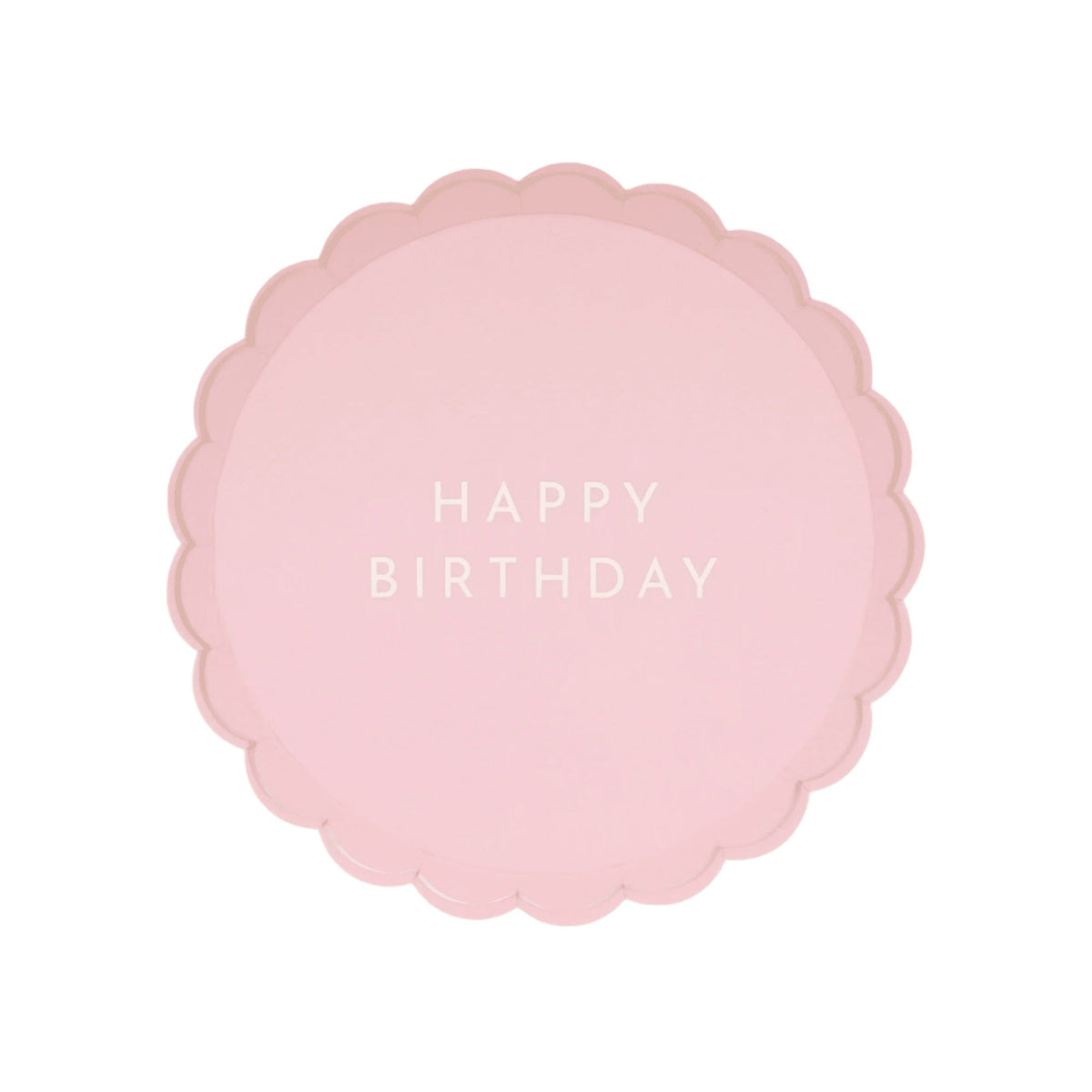 Petal Pink Signature Happy Birthday Small Plates