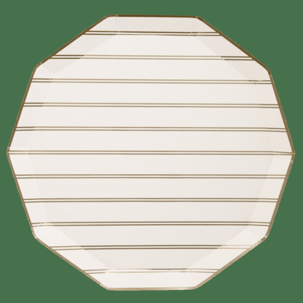 Gold Stripe Large Plates