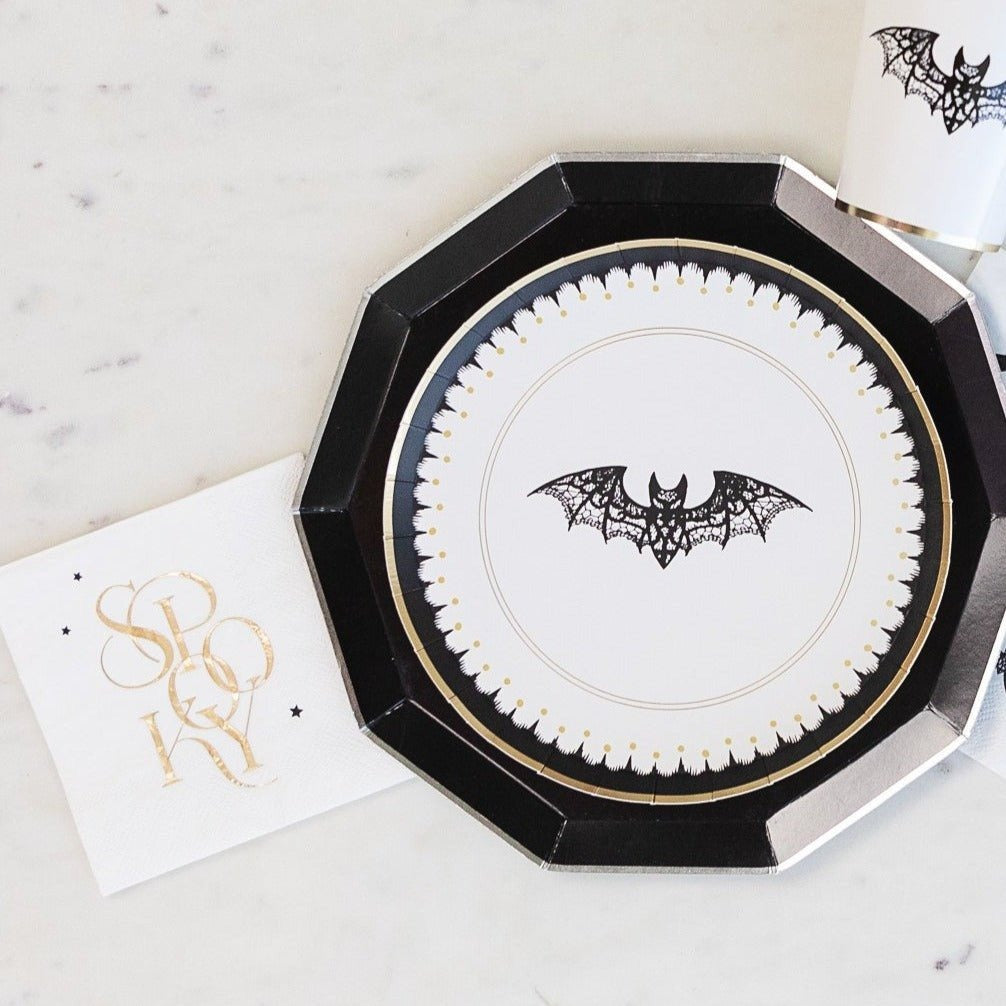 Spooky White Cocktail Napkins