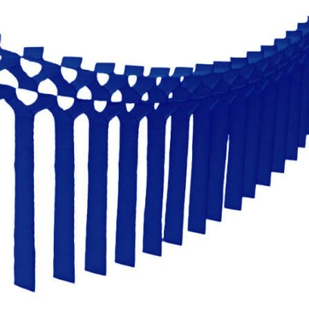Dark Blue Streamer Garland