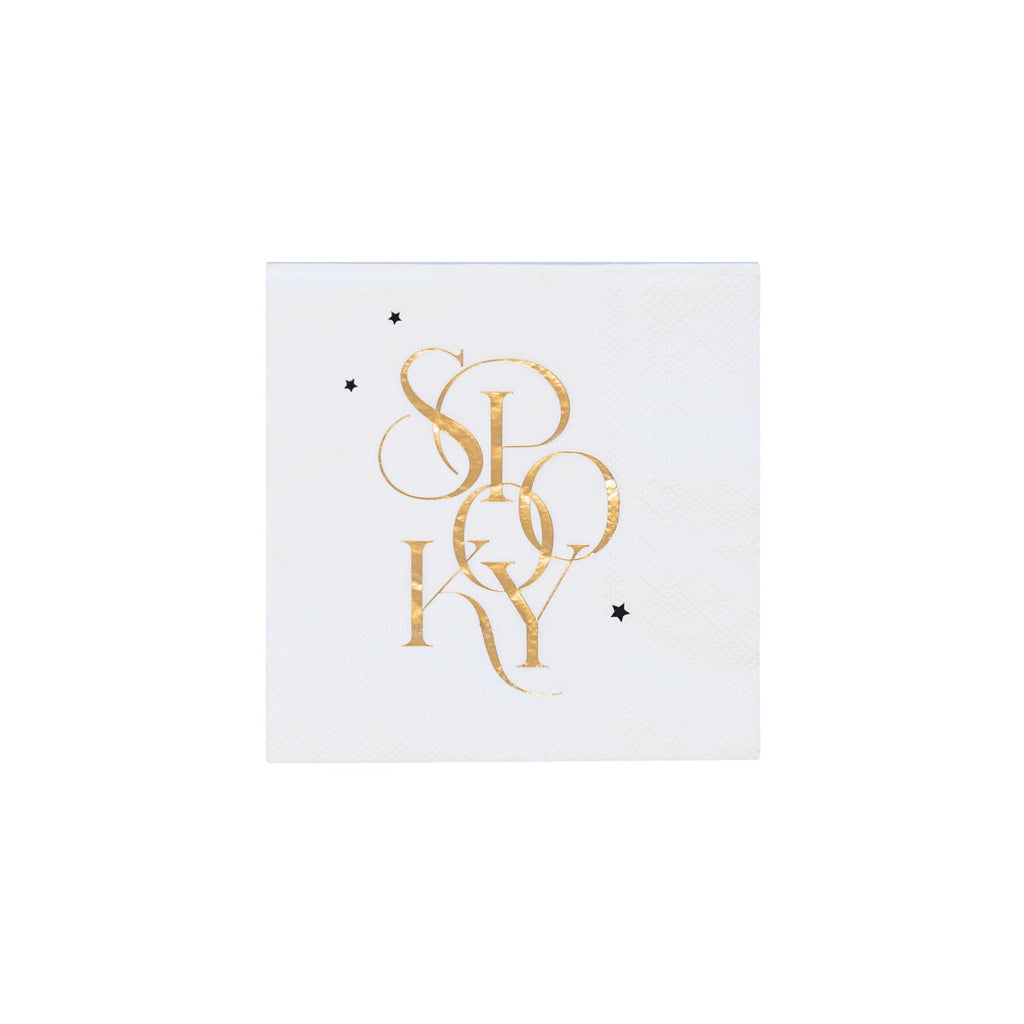 Spooky White Cocktail Napkins