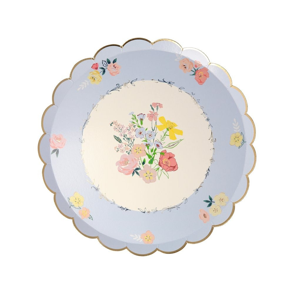 English Garden Floral Plates