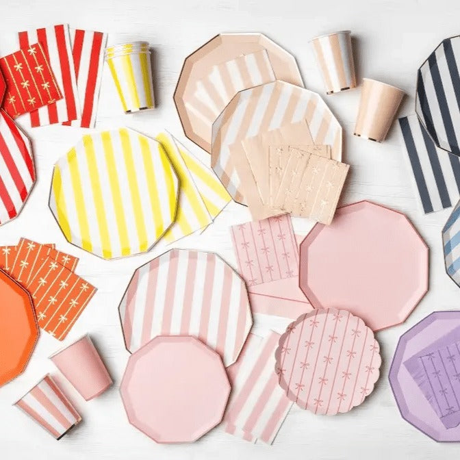 Petal Pink Signature Cabana Stripe Guest Towels