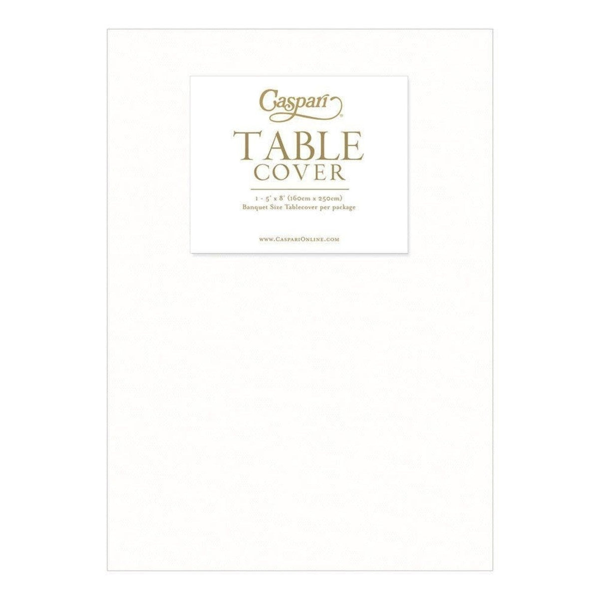 White Paper Linen Like Table Cover