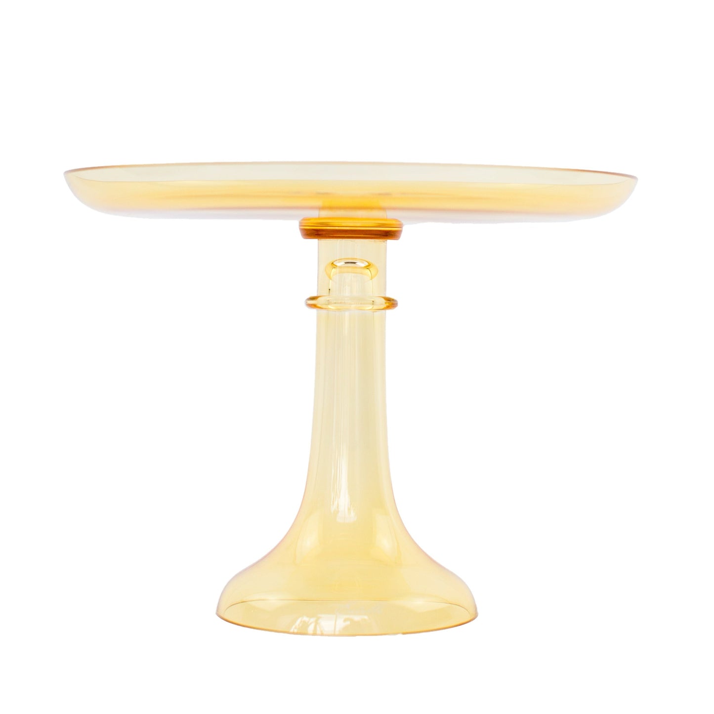 Yellow Glass Cake Stand