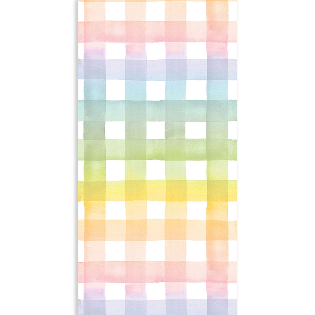 Rainbow Gingham Table Runner
