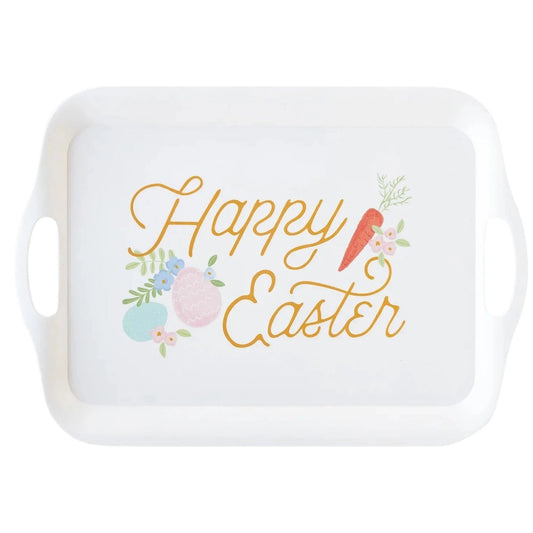 Happy Easter Reusable Bamboo Tray