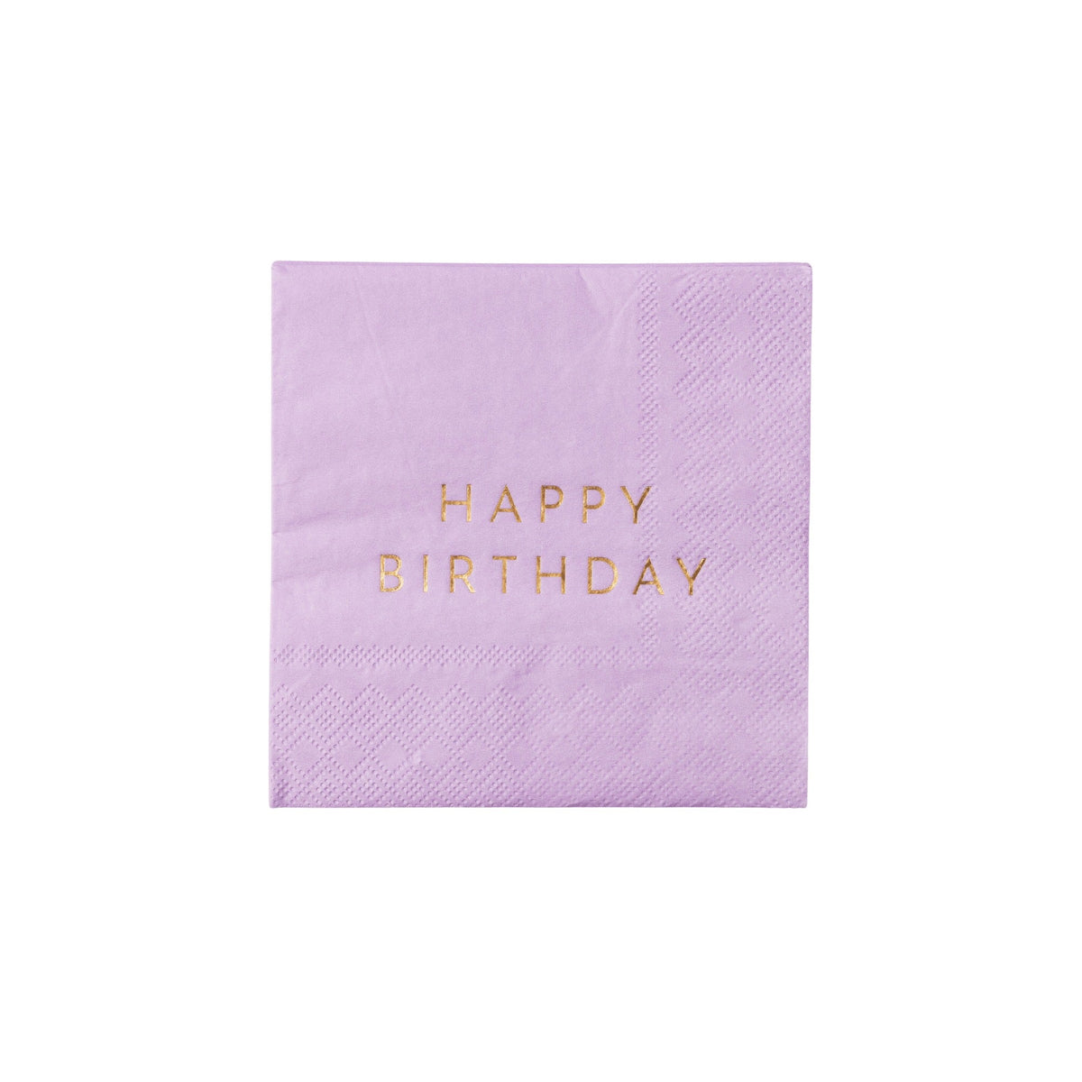 Le Lilac Signature Happy Birthday Cocktail Napkins