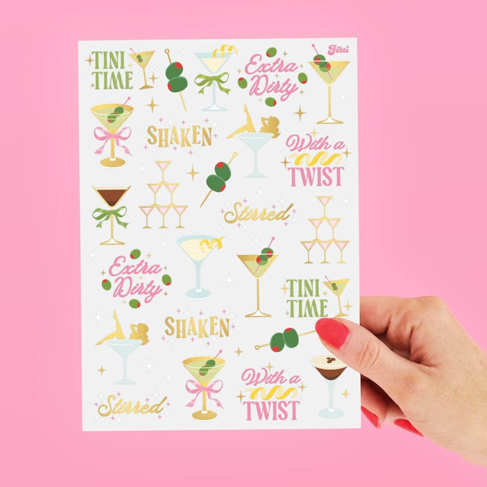 Martini Temporary Tattoos