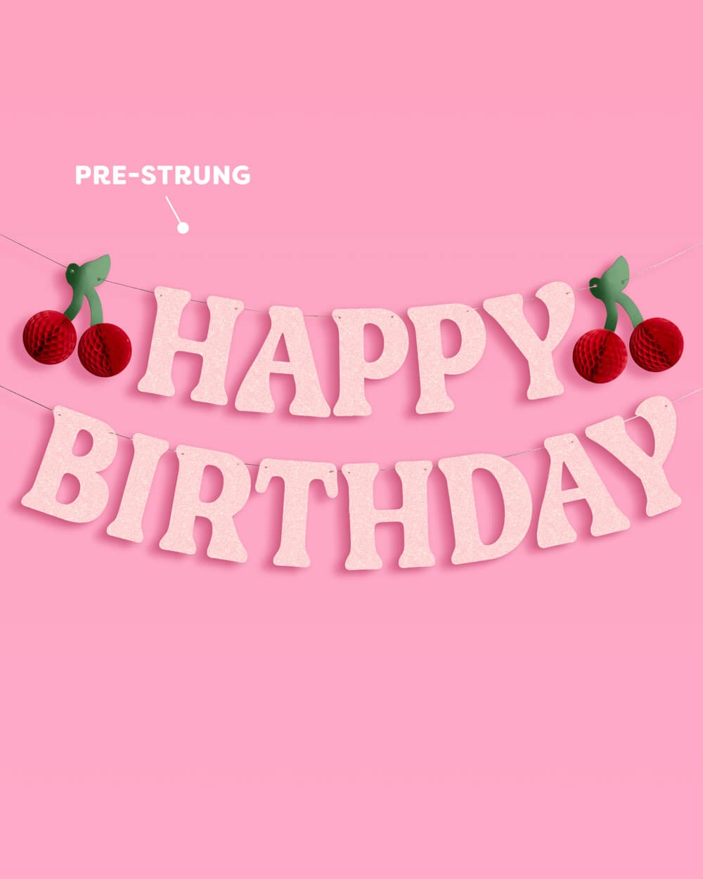 Cherry Happy Birthday Banner