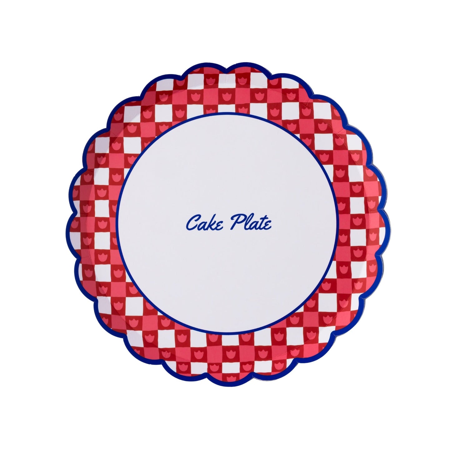 Betty CrockerTM X Bonjour Fete Red Gingham Cake Plates