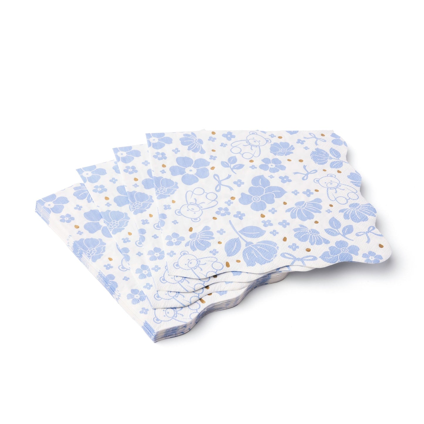 Henry Bear Blue Large Napkins