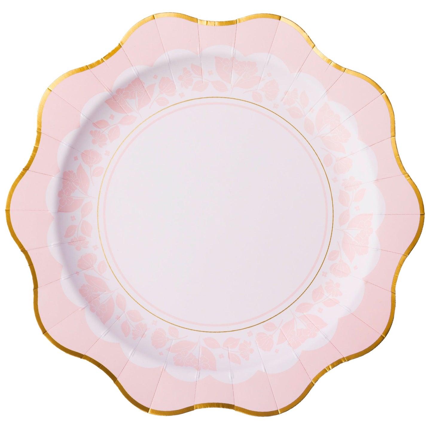 Petal Pink Elegant Floral Dinner Plates